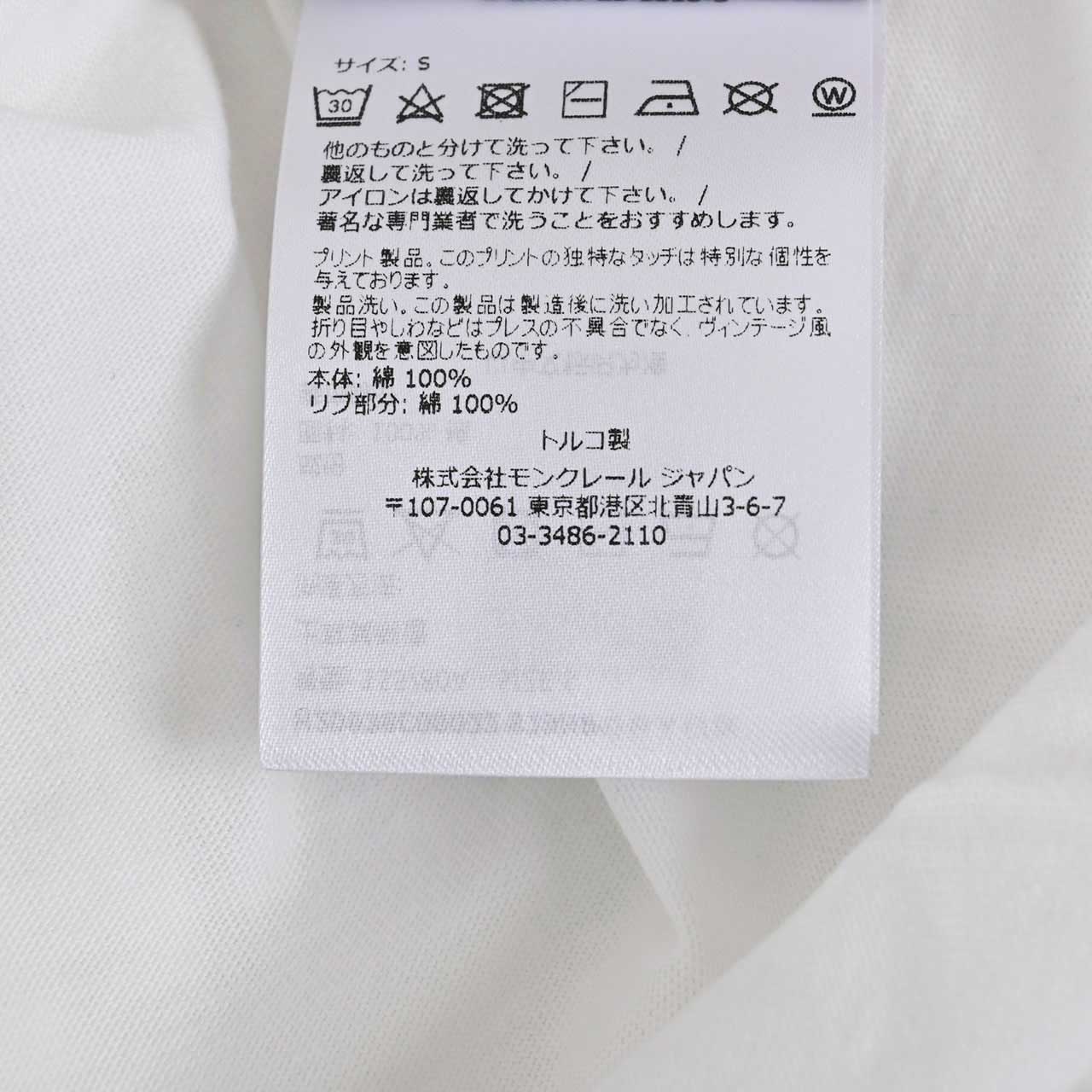 モンクレール MONCLER Tシャツ 8C000 22 829HP 033 33 ホワイト 2022AW レディース – BRANDGIFT